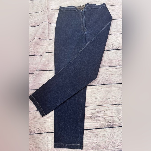 Jones of New York Soft Wide Leg Blue Denim Jeans Size 12 - Picture 1 of 7